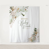 Bohemian Boho Baby Brunch Decor Backdrop Wandkleed (Voorkant)