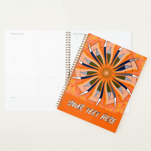 Bohemian boho floral colorful whimsical Planner (Display)