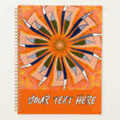  Bohemian boho floral colorful whimsical Planner (Voorkant)