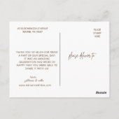 Bohemian Boho herfst Pampas bruiloft dank u Briefkaart (Achterkant)