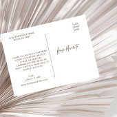 Bohemian Boho herfst Pampas bruiloft dank u Briefkaart