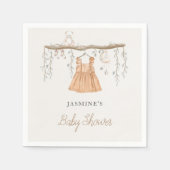 Bohemian Boho Kleding Meisje Baby shower Servet (Voorkant)