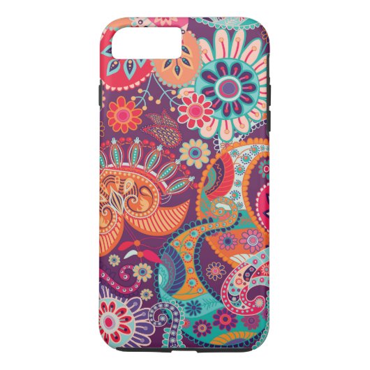 Bohemian Boho MOD Hippy Chic Flower Pattern Case-Mate iPhone Case (Achterkant)