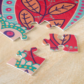 Bohemian Boho MOD Hippy Chic Flower Pattern Legpuzzel (Zijkant)