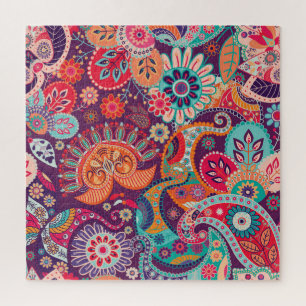 Bohemian Boho MOD Hippy Chic Flower Pattern Legpuzzel