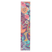 Bohemian Boho MOD Hippy Chic Flower Pattern Medium Tafelloper (Voorkant)