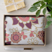Bohemian Boho MOD Hippy Chic Flower Pattern Tissuepapier (Geschenk)
