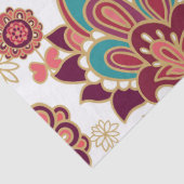 Bohemian Boho MOD Hippy Chic Flower Pattern Tissuepapier (Detail)