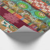 Bohemian Boho MOD Hippy Chic Pattern Cadeaupapier (Hoek)