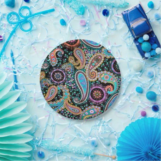 Bohemian Boho MOD Pattern Papieren Bordje (Feest)