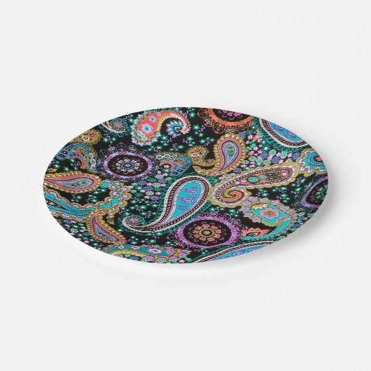 Bohemian Boho MOD Pattern Papieren Bordje (Gekanteld)