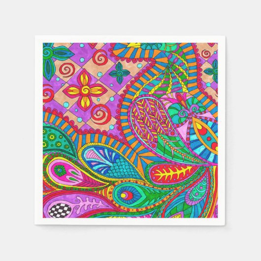 Bohemian Boho MOD Pattern Servetten (Voorkant)