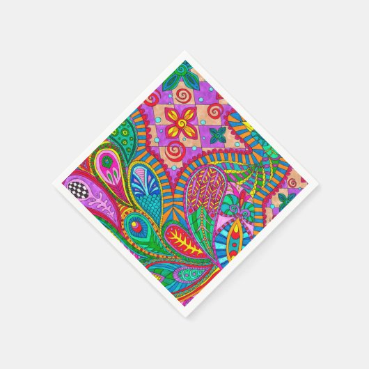 Bohemian Boho MOD Pattern Servetten (Hoek)