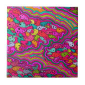 Bohemian Boho MOD Pattern Tegeltje (Voorkant)