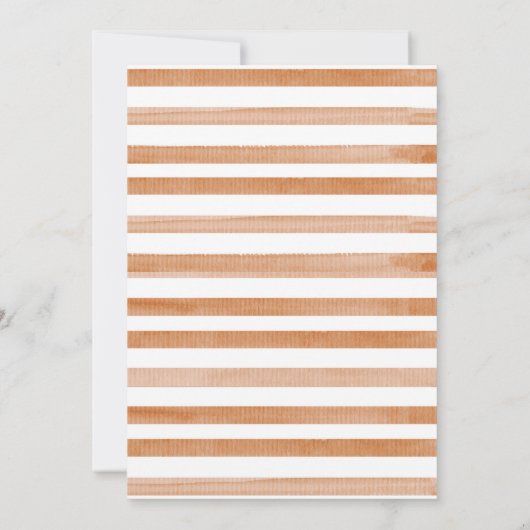 Bohemian Boho Pampas Grass Baby shower Kaart (Achterkant)