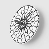 Bohemian boho romantisch Mandala Floral Round Pill Ronde Klok (Hoek)