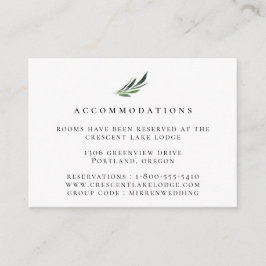 Bohemian Botanical Branch Trouwaccommodaties Informatiekaartje