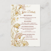 Bohemian, botanical style Enclosure Informatiekaartje (Voorkant)