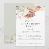 Bohemian Botanicals Engagement Party Aankondiging (Voorkant / Achterkant)