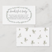 Bohemian Boy Book in lieu, boeken voor baby insert Informatiekaartje (Voorkant / Achterkant)