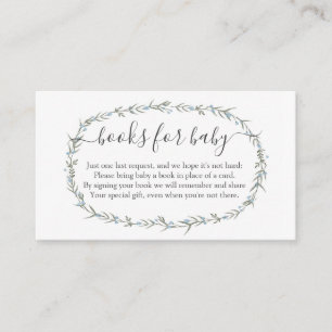 Bohemian Boy Book in lieu, boeken voor baby insert Informatiekaartje