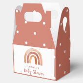 Bohemian Burnt Oranje Rainbow-Baby shower Bedankdoosjes (Geopend)