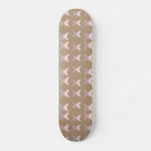 Bohemian Butterflies Pattern Brown Skateboard (Voorkant)