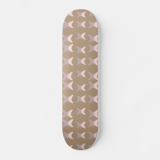 Bohemian Butterflies Pattern Brown Skateboard (Voorkant)