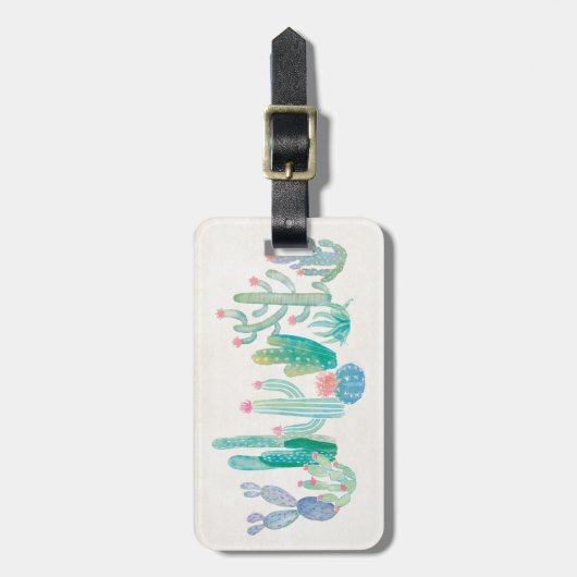 Bohemian Cactus Bagagelabel (Voorkant verticaal)