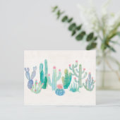 Bohemian Cactus Briefkaart (Staand voorkant)