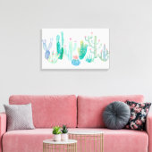 Bohemian Cactus Canvas Afdruk (Insitu (Woonkamer))