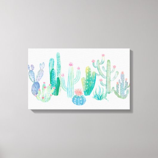 Bohemian Cactus Canvas Afdruk (Voorkant)