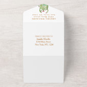 Bohemian Cactus Desert Baby shower Geslacht Neutra All In One Uitnodiging (Buitenkant)