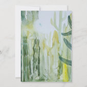 Bohemian Cactus Desert Floral Vrijgezellenfeest In Kaart (Achterkant)