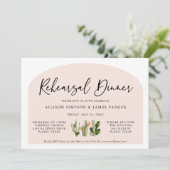 Bohemian Cactus Desert repetitie diner Kaart (Staand voorkant)