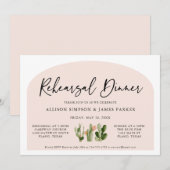 Bohemian Cactus Desert repetitie diner Kaart (Voorkant / Achterkant)