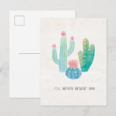 Bohemian Cactus | Ik zal je nooit waarschuwen Briefkaart (Voorkant / Achterkant)
