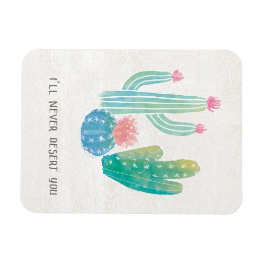 Bohemian Cactus | Ik zal je nooit waarschuwen Magneet (Horizontaal)