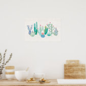 Bohemian Cactus Poster (Keuken)