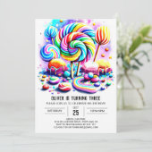 Bohemian Candyland Printable Verjaardag Kaart (Staand voorkant)