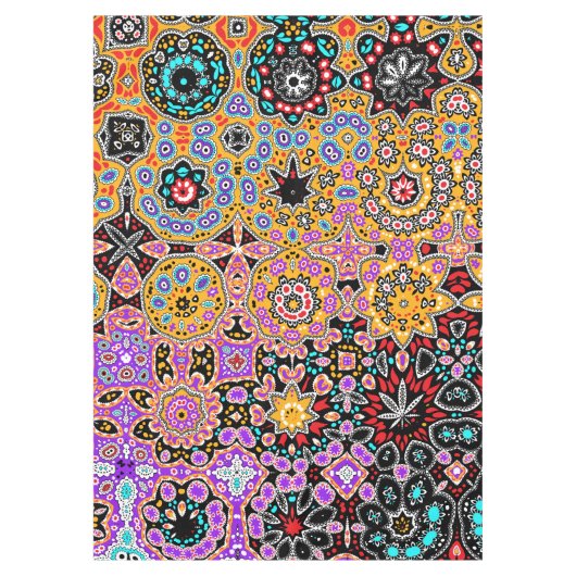 Bohemian Carpet Elegant Gustav Klimt Fantasy Tafelkleed (Voorkant)