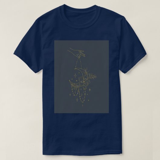 Bohemian Celestial Moon T-shirt (Design voorkant)
