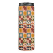 Bohemian Celestial Patchwork with Mystical Symbols Thermosbeker (Achterkant)