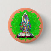 Bohemian Chakras | Bohemen Ronde Button 5,7 Cm (Voorkant)