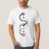Bohemian Chakras T-shirt (Voorkant)