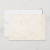 Bohemian Chic Bloemen Terracotta Bruiloft RSVP Kaartje (Achterkant)