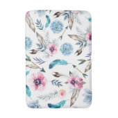 Bohemian Chic Floral Boho Girl Badmat (Voorkant Verticaal)