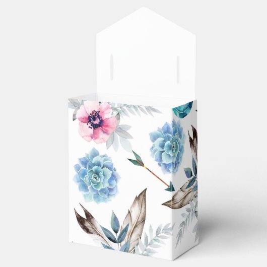 Bohemian Chic Floral Boho Meisje Verjaardagsfeest Bedankdoosjes (Geopend)