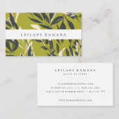 Bohemian Chic Foliage Pattern Visitekaartje (Voorkant / Achterkant)