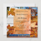 Bohemian Chic Herfst Birthday Party Invitation Kaart (Voorkant)